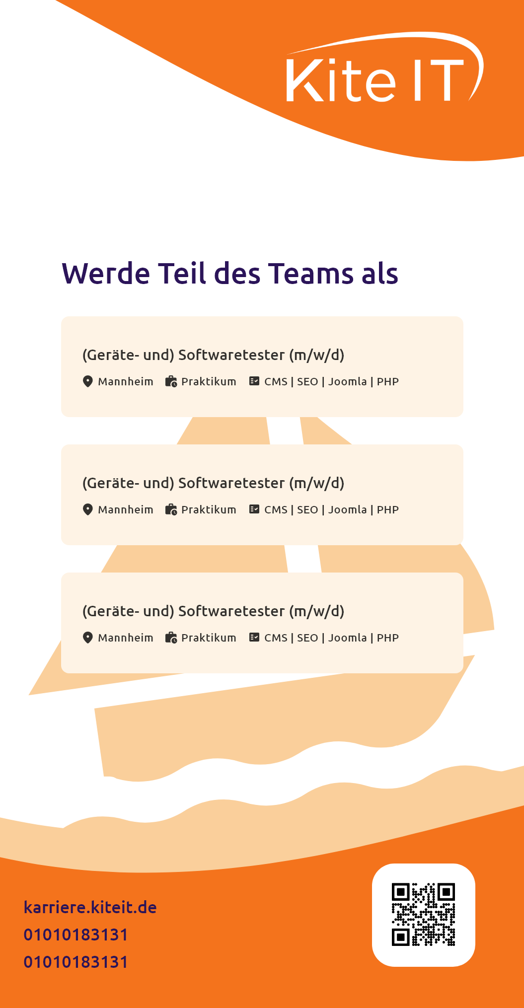 Entwurf 2: Roll-up Variante mit Job-Listing